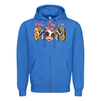 True Royal holy cow i'm mom Zipper Hoodie - MaliasSmallBusiness