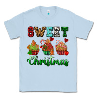Dusty Blue sweet Christmas with cupcake Classic Tee - AdoDesignShop