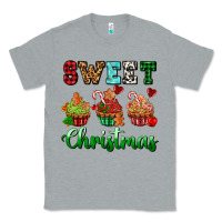 Heather Grey sweet Christmas with cupcake Classic Tee - AdoDesignShop