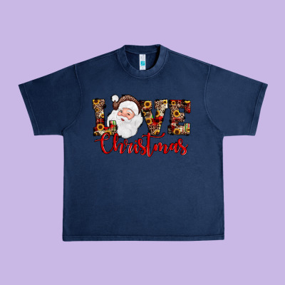 Love Christmas Santa Urban Heavy Tee Designed By Jahusdesignshop
