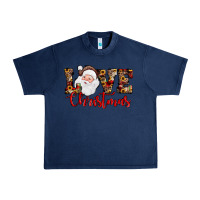 Navy Love Christmas Santa Urban Heavy Tee - JahusDesignShop