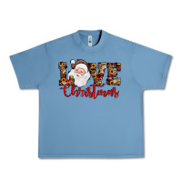 Pebble Blue Love Christmas Santa Urban Heavy Tee - JahusDesignShop
