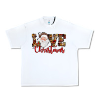 White Love Christmas Santa Urban Heavy Tee - JahusDesignShop