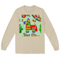Mushroom pinata seamless pattern Long Sleeve Tee - BundleAndBundleShop