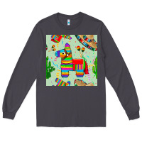 Smoke pinata seamless pattern Long Sleeve Tee - BundleAndBundleShop