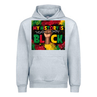 Heather Grey my history is black Urban Hoodie - TumblerDesignByShophia