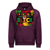 Mauve Wine my history is black Urban Hoodie - TumblerDesignByShophia