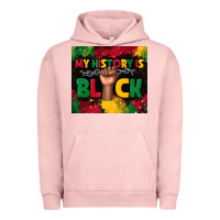 Pigment Salmon my history is black Urban Hoodie - TumblerDesignByShophia