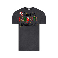 Vintage Black santas favourite phlebotomist Vintage Tee - AdoDesignShop