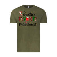Vintage Olive santas favourite phlebotomist Vintage Tee - AdoDesignShop