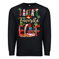 Black santas favorite elf Premium Sweatshirt - MaliasSmallBusiness
