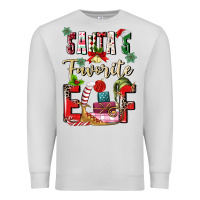 Dove Grey santas favorite elf Premium Sweatshirt - MaliasSmallBusiness
