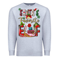 Heather Grey santas favorite elf Premium Sweatshirt - MaliasSmallBusiness