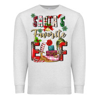 Oatmeal Heather santas favorite elf Premium Sweatshirt - MaliasSmallBusiness
