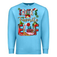 Ocean Blue santas favorite elf Premium Sweatshirt - MaliasSmallBusiness