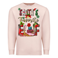 Pale Pink santas favorite elf Premium Sweatshirt - MaliasSmallBusiness