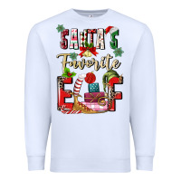White santas favorite elf Premium Sweatshirt - MaliasSmallBusiness