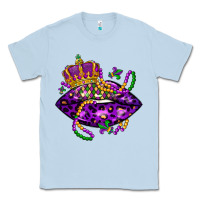 Dusty Blue mardi gras lips Classic Tee - LillyAllenDesigns