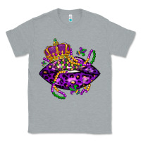 Heather Grey mardi gras lips Classic Tee - LillyAllenDesigns