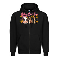 Black holy cow i'm one Zipper Hoodie - MaliasSmallBusiness