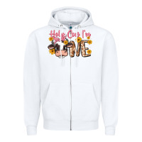White holy cow i'm one Zipper Hoodie - MaliasSmallBusiness
