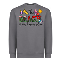 Storm the beach is my happy place Heavyweight Sweatshirt - CowhideDigitalArt