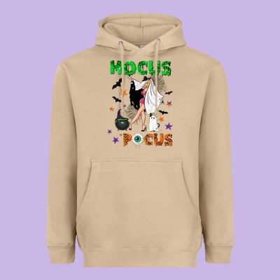 Hocus Pocus With Witch Heavyweight Hoodie Designed By Nancycooperartshop