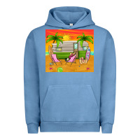 Pigment Pebble Blue summer caravan Urban Hoodie - TumblerDesignByShophia