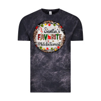Cloud Black christmas santas favorite phlebotomist light Vintage Tee - AdoDesignShop