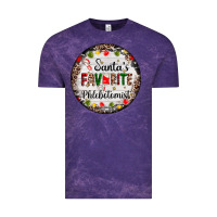 Cloud Purple christmas santas favorite phlebotomist light Vintage Tee - AdoDesignShop