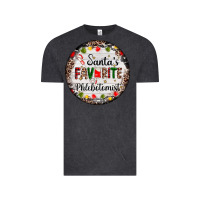 Vintage Black christmas santas favorite phlebotomist light Vintage Tee - AdoDesignShop