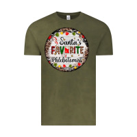 Vintage Olive christmas santas favorite phlebotomist light Vintage Tee - AdoDesignShop