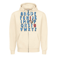 Sandshell alphabet autism awareness Zipper Hoodie - MaliasSmallBusiness
