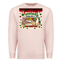 Pale Pink torn between lookin like a snack and eatin one Premium Sweatshirt - MaliasSmallBusiness