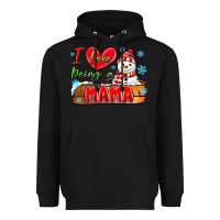 Black i love being a mama Heavyweight Hoodie - MaliasSmallBusiness
