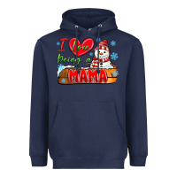 Navy i love being a mama Heavyweight Hoodie - MaliasSmallBusiness