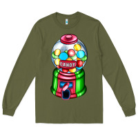 Army Green candy machine Long Sleeve Tee - AdoDesignShop