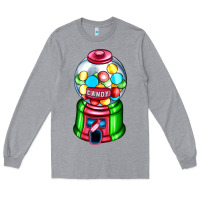 Heather Grey candy machine Long Sleeve Tee - AdoDesignShop