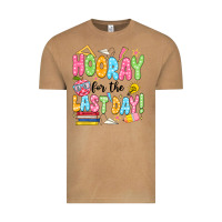 Hooray For The Last Day Black Vintage Tee | Teevron