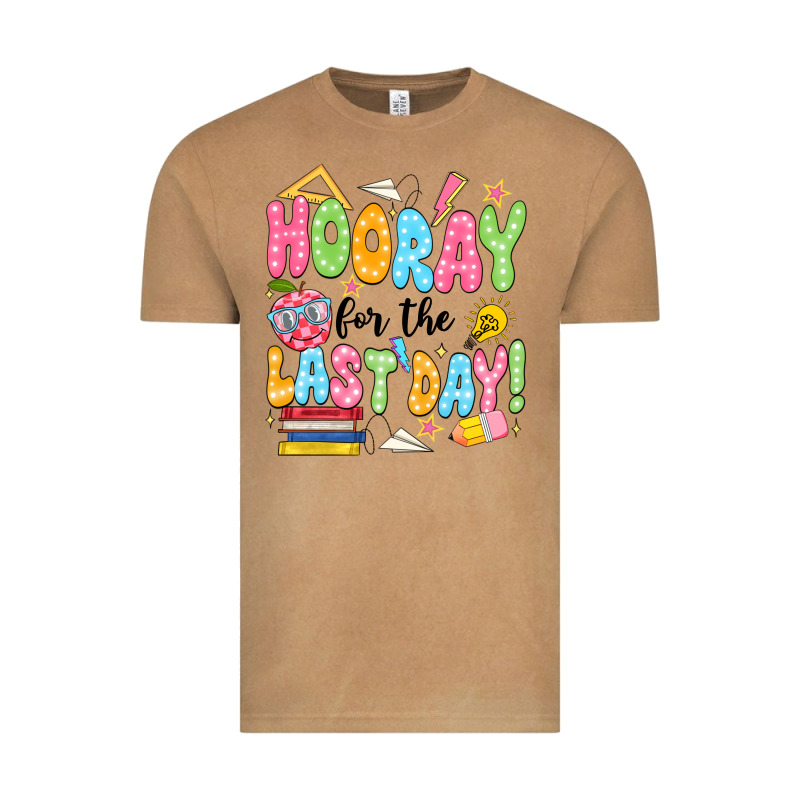 Hooray For The Last Day Black Vintage Tee by JahusDesignShop | Teevron
