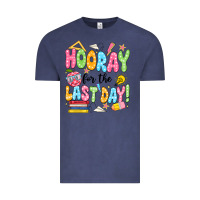 Vintage Denim hooray for the last day black Vintage Tee - JahusDesignShop