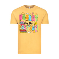 Vintage Mustard hooray for the last day black Vintage Tee - JahusDesignShop