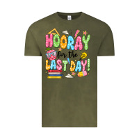 Vintage Olive hooray for the last day black Vintage Tee - JahusDesignShop
