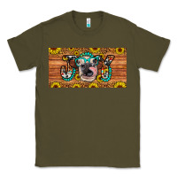 Army Green joy license plate Classic Tee - Artiststas