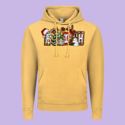 Faith Vintage Hoodie Designed By Cowhidedigitalart