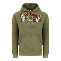 Vintage Olive Faith Vintage Hoodie - CowhideDigitalArt