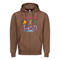 Chestnut tanned and tipsy Zipper Hoodie - MaliasSmallBusiness