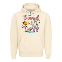 Sandshell tanned and tipsy Zipper Hoodie - MaliasSmallBusiness