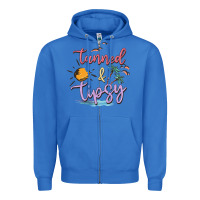 True Royal tanned and tipsy Zipper Hoodie - MaliasSmallBusiness