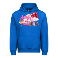 Clouds Of Love With Balloons Valentine's Day Urban Hoodie | Teevron